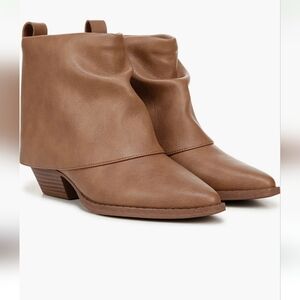 Zodiac Malina Western Ankle Boots Sz 8.5 Boho Taupe Brown NIB